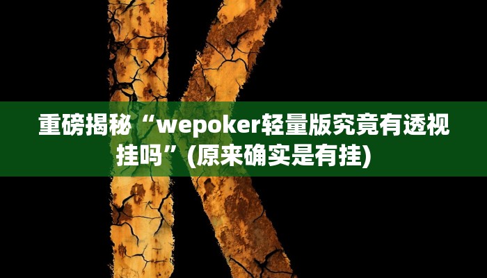 实测辅助”微乐河南麻将开挂神器”(详细开挂教程)