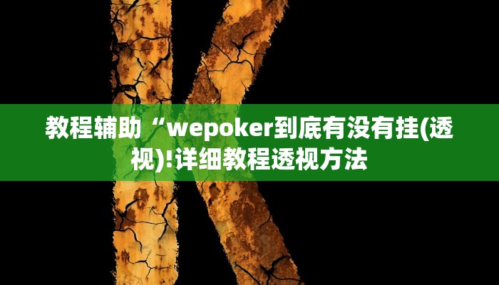 实测辅助”德扑之星辅助挂透视软件”(详细开挂教程)