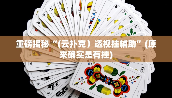 实测辅助”hhpoker透视开挂”(详细开挂教程)