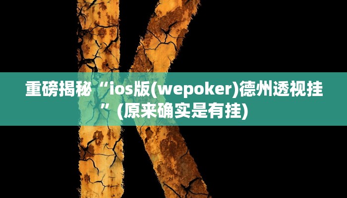 实测辅助”hhpoker辅助挂”(详细开挂教程)
