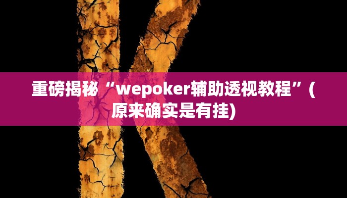 实测辅助”真人天天麻将原来有开挂神器”(详细开挂教程)