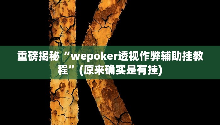 实测辅助”(德扑之星)开挂透视教程”(详细开挂教程)