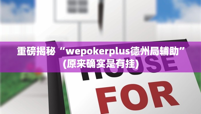 实测辅助”wepoker德州局透视挂辅助软件”(详细开挂教程)