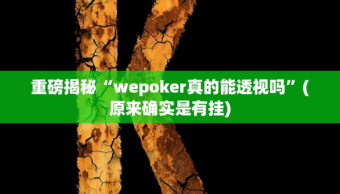 实测辅助”蜀山四川麻将有挂吗”(详细开挂教程)