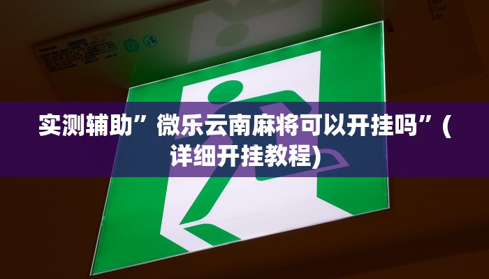 实测辅助”wepokerplus辅助挂方法”(详细开挂教程)