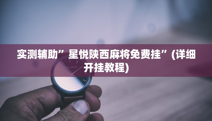 开挂辅助工具“四季湖南麻将有挂吗可以开挂吗”详细开挂教程
