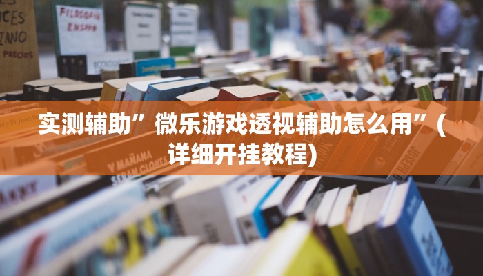 实测辅助”wepoker 私人局作弊挂”(详细开挂教程)