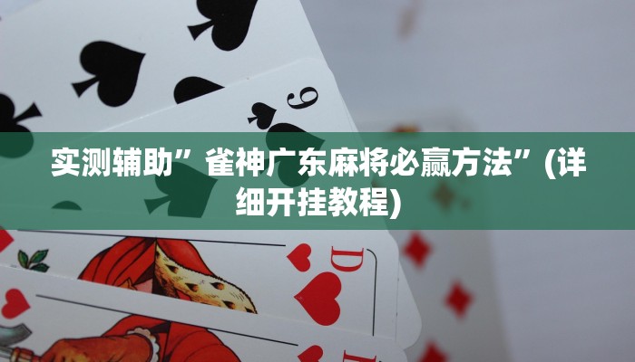 实测辅助”长城河北棋牌通用挂”(详细开挂教程)