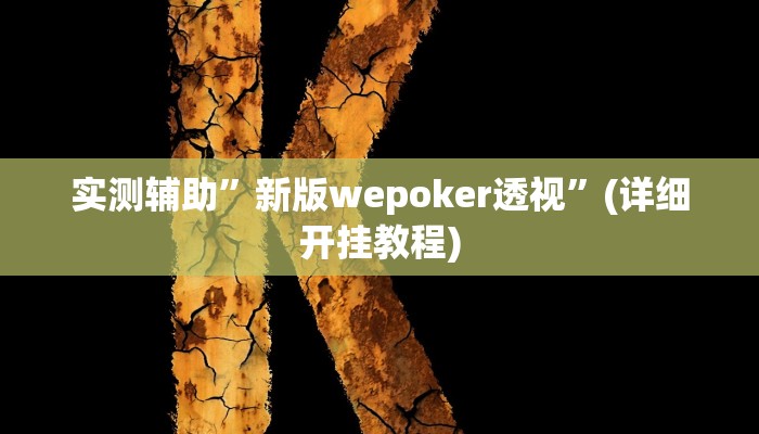 实测辅助”wepoker私人局发牌规律”(详细开挂教程)