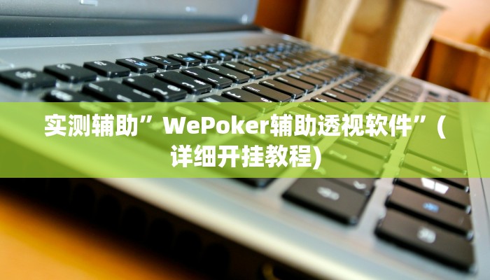 实测辅助”wepoker辅助挂开挂方法”(详细开挂教程)