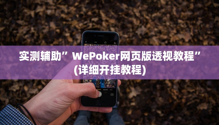 实测辅助”微乐跑得快万能开挂器通用版”(详细开挂教程)