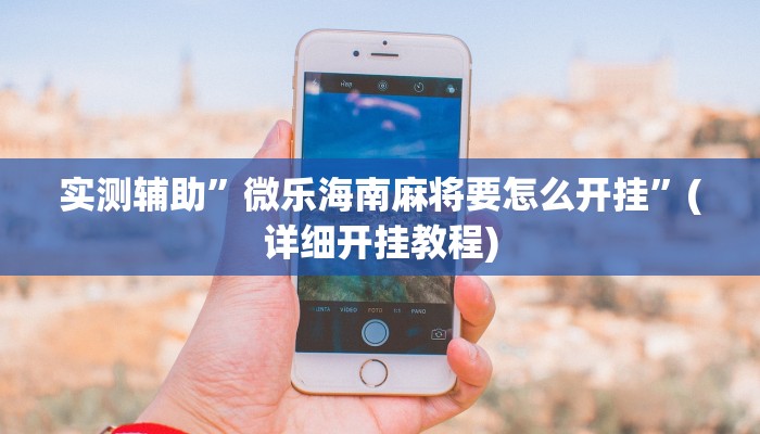 实测辅助”微乐海南麻将要怎么开挂”(详细开挂教程)