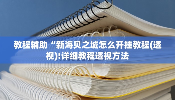 教程辅助“新海贝之城怎么开挂教程(透视)!详细教程透视方法