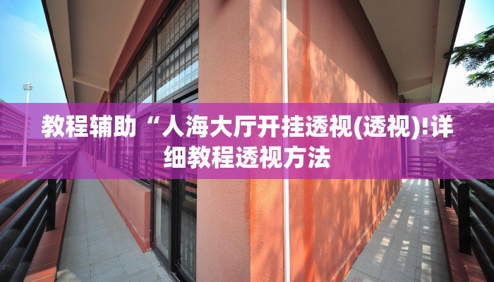教程辅助“人海大厅开挂透视(透视)!详细教程透视方法