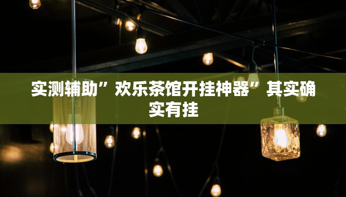 实测辅助”欢乐茶馆开挂神器”其实确实有挂