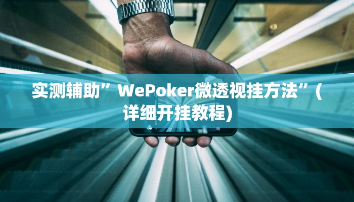 实测辅助”WePoker微透视挂方法”(详细开挂教程)