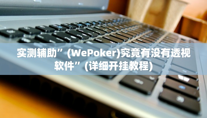 实测辅助”(WePoker)究竟有没有透视软件”(详细开挂教程)