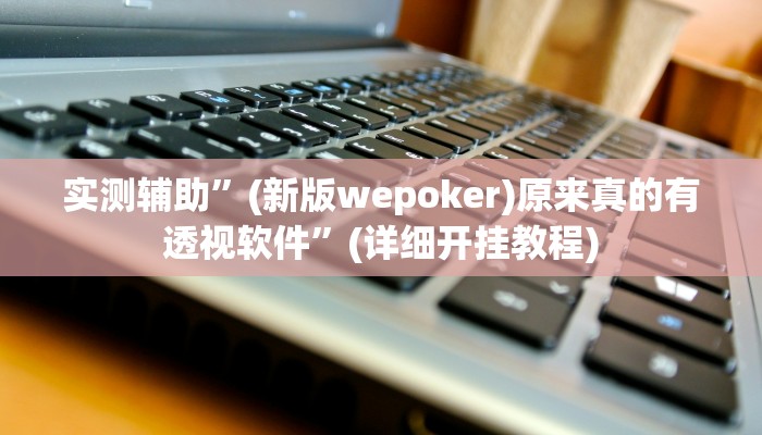 实测辅助”(新版wepoker)原来真的有透视软件”(详细开挂教程)