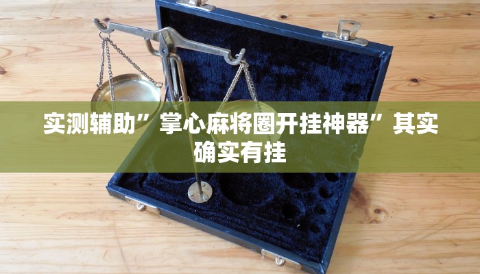 实测辅助”掌心麻将圈开挂神器”其实确实有挂