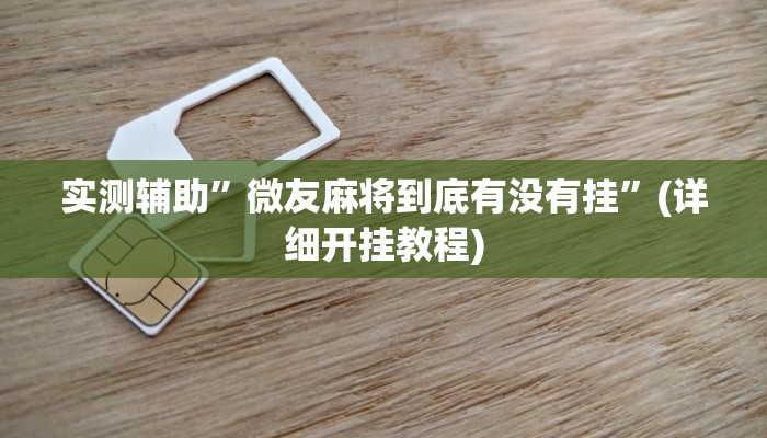 实测辅助”WePoKer辅助器通用版”(详细开挂教程)