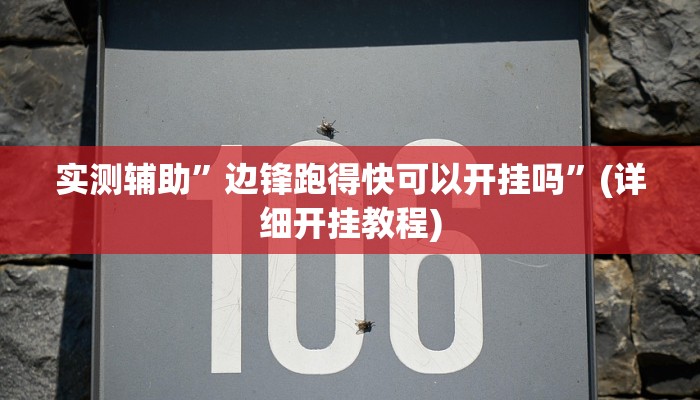 实测辅助”边锋跑得快可以开挂吗”(详细开挂教程)