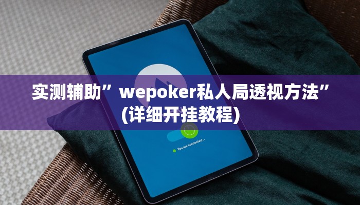 实测辅助”wepoker私人局透视方法”(详细开挂教程)