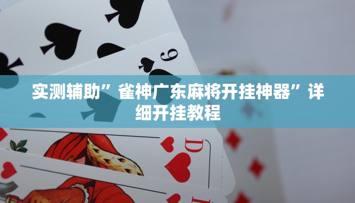 实测辅助”雀神广东麻将开挂神器”详细开挂教程