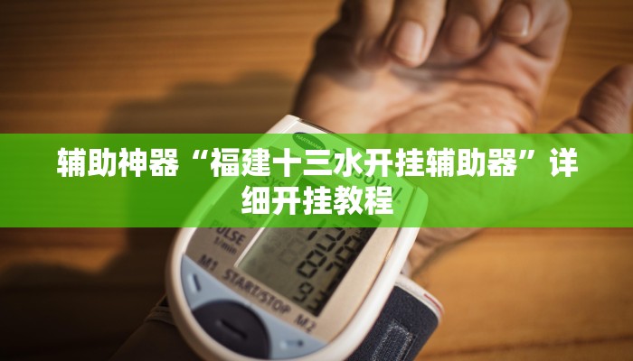 辅助神器“福建十三水开挂辅助器”详细开挂教程