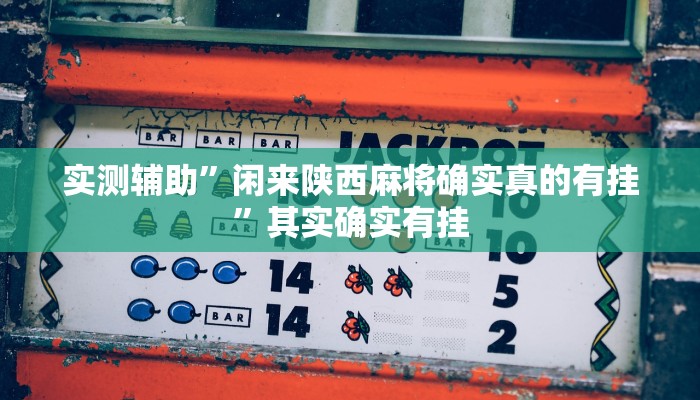实测辅助”闲来陕西麻将确实真的有挂”其实确实有挂