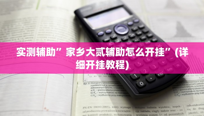 实测辅助”家乡大贰辅助怎么开挂”(详细开挂教程)