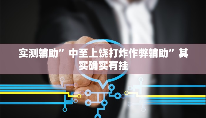 实测辅助”中至上饶打炸作弊辅助”其实确实有挂