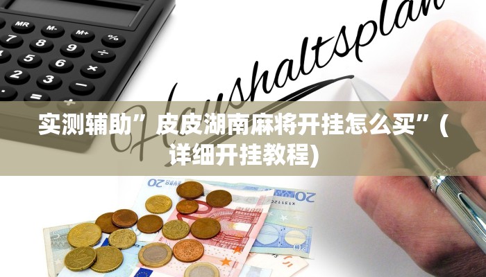 实测辅助”皮皮湖南麻将开挂怎么买”(详细开挂教程)