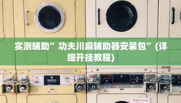 实测辅助”功夫川麻辅助器安装包”(详细开挂教程)