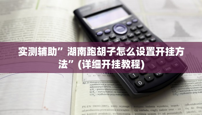 实测辅助”湖南跑胡子怎么设置开挂方法”(详细开挂教程)