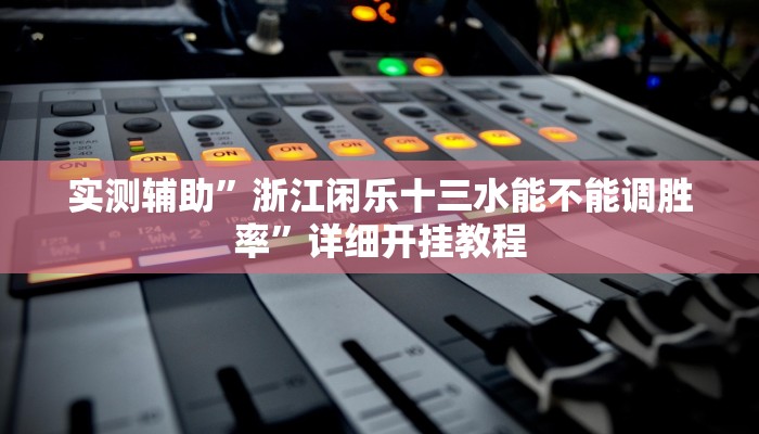 实测辅助”浙江闲乐十三水能不能调胜率”详细开挂教程