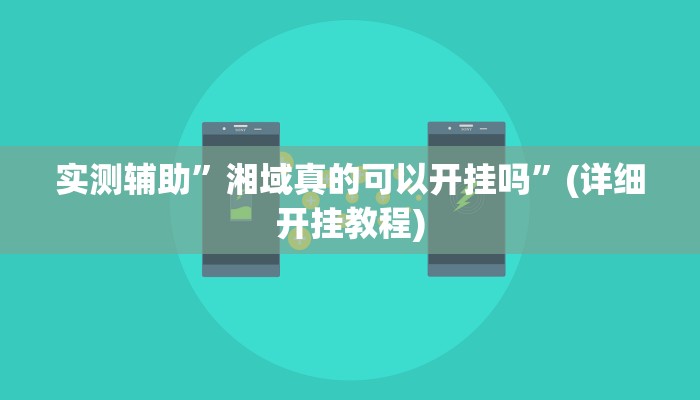 实测辅助”湘域真的可以开挂吗”(详细开挂教程)
