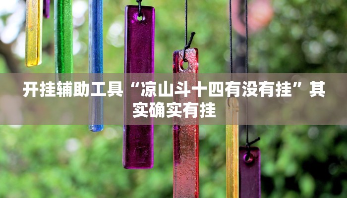 开挂辅助工具“凉山斗十四有没有挂”其实确实有挂