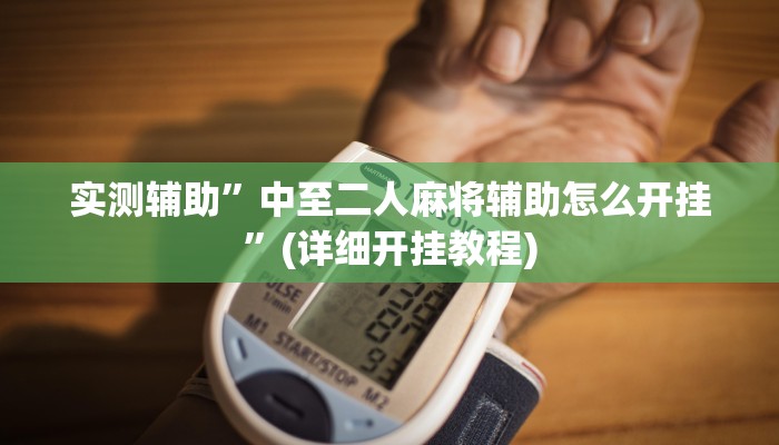 实测辅助”中至二人麻将辅助怎么开挂”(详细开挂教程)