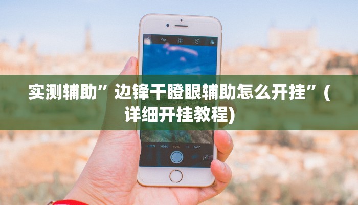 实测辅助”边锋干瞪眼辅助怎么开挂”(详细开挂教程)