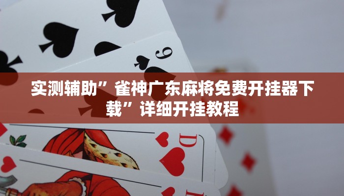 实测辅助”雀神广东麻将免费开挂器下载”详细开挂教程