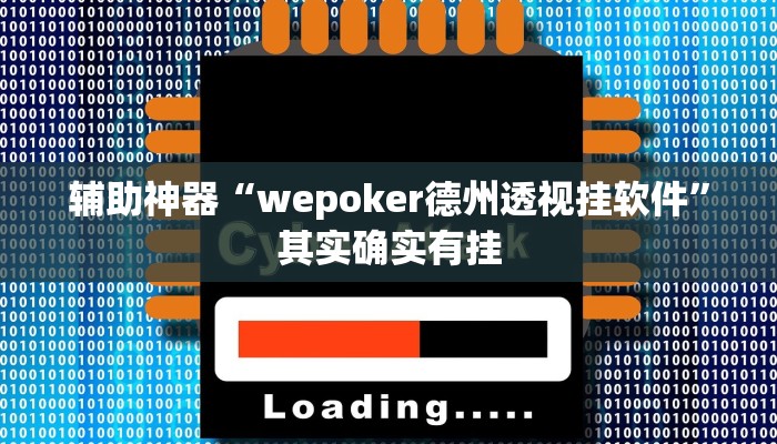 辅助神器“wepoker德州透视挂软件”其实确实有挂