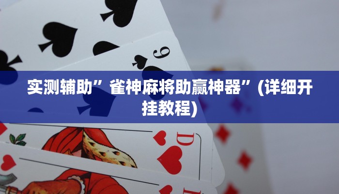 实测辅助”决战十三水有挂吗”(详细开挂教程)