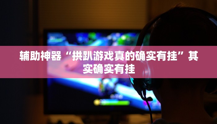 辅助神器“拱趴游戏真的确实有挂”其实确实有挂