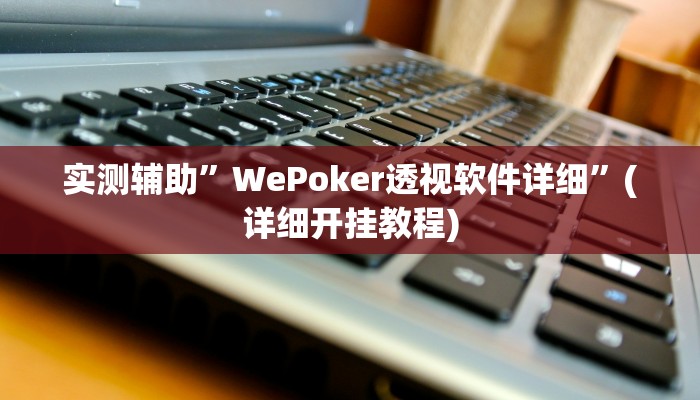 实测辅助”wepoker开挂透视辅助方法”(详细开挂教程)