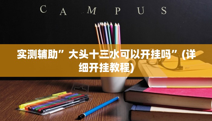 实测辅助”大头十三水可以开挂吗”(详细开挂教程)