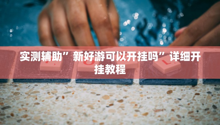 实测辅助”新好游可以开挂吗”详细开挂教程