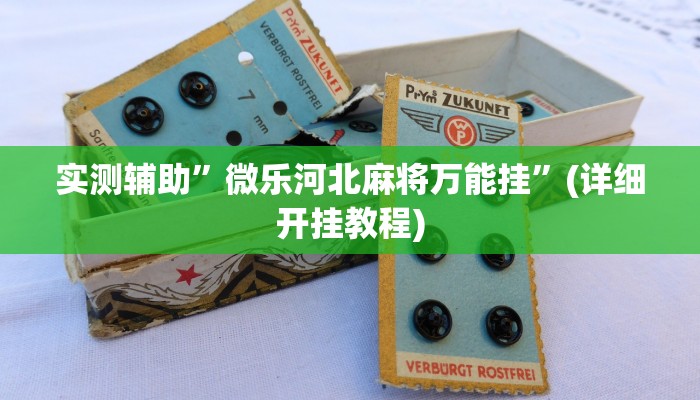 实测辅助”微乐河北麻将万能挂”(详细开挂教程)