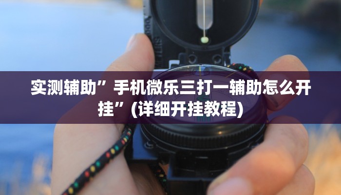 实测辅助”手机微乐三打一辅助怎么开挂”(详细开挂教程)