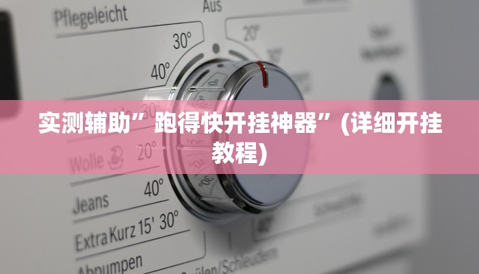实测辅助”跑得快开挂神器”(详细开挂教程)