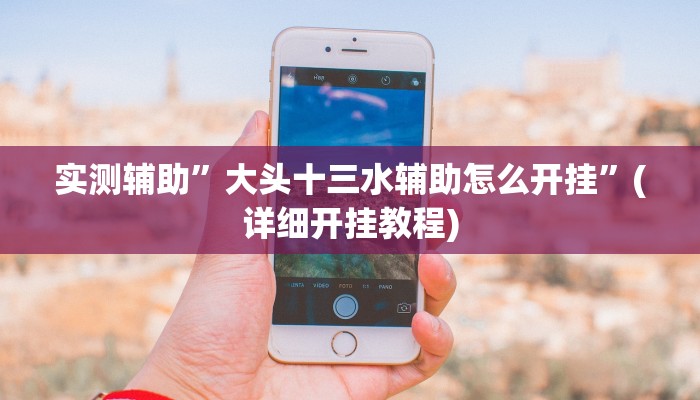 实测辅助”大头十三水辅助怎么开挂”(详细开挂教程)